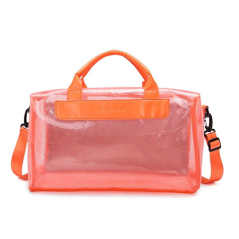 Large Capacity Jelly Transparent Short Distance Travel Bags