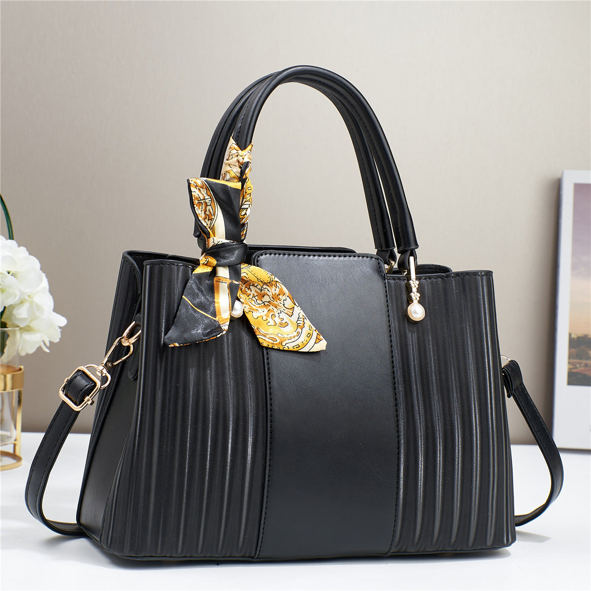 Women's Mother Korean Style Simple Fashionable Big Handbags
