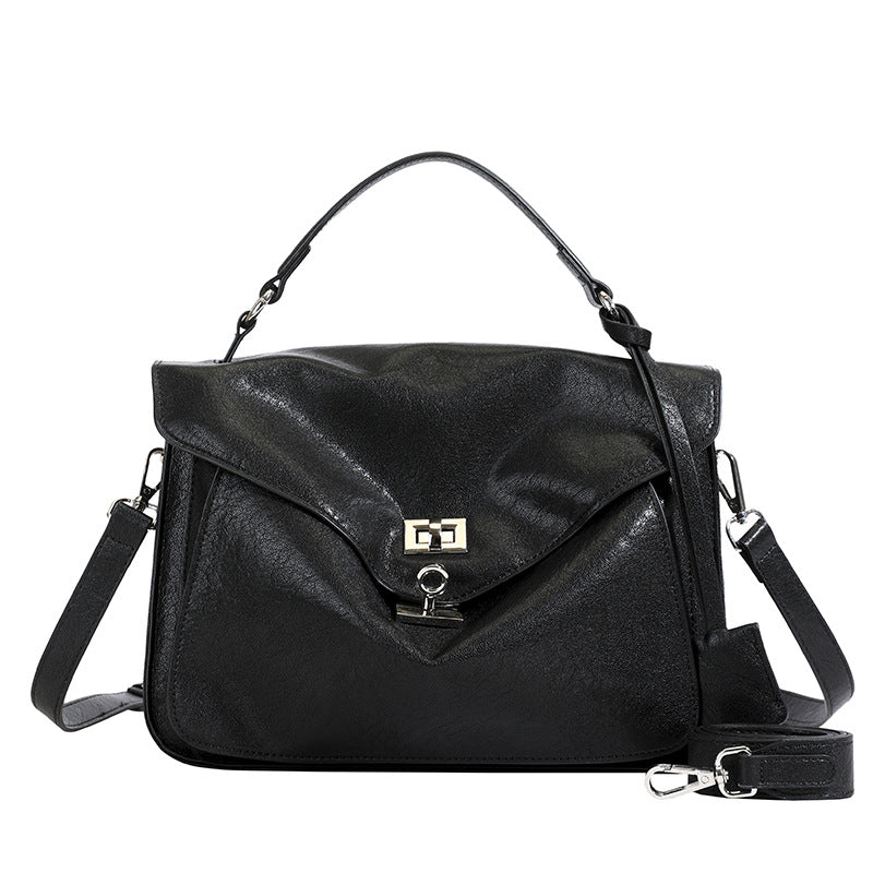 Women's Retro Fashion British Style Hand Large Small Square Bags