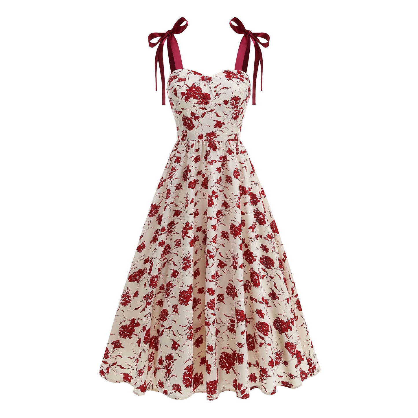Dress Floral Printed Holiday Temperament Casual Dresses
