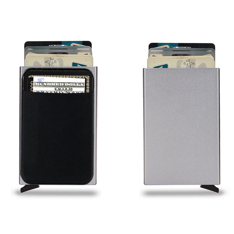 Men's Aluminum Alloy Metal Cartridge Cloth Expansion Card Holder
