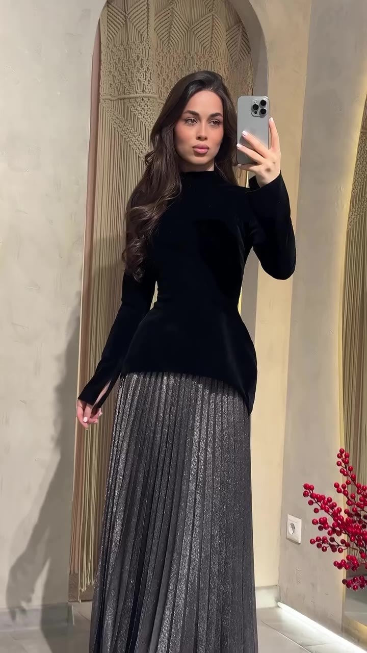 Women's Autumn Elegant Soft Fashion Long Sleeve Dress Dresses
