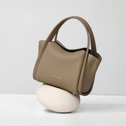Women's Genuine Leather Vegetable Basket Light Luxury Crossbody Bags