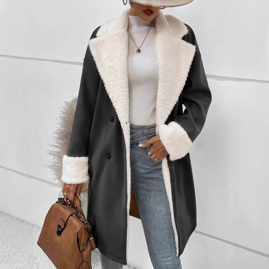 Women's Winter Temperament Leisure Commuter Woolen For Coats