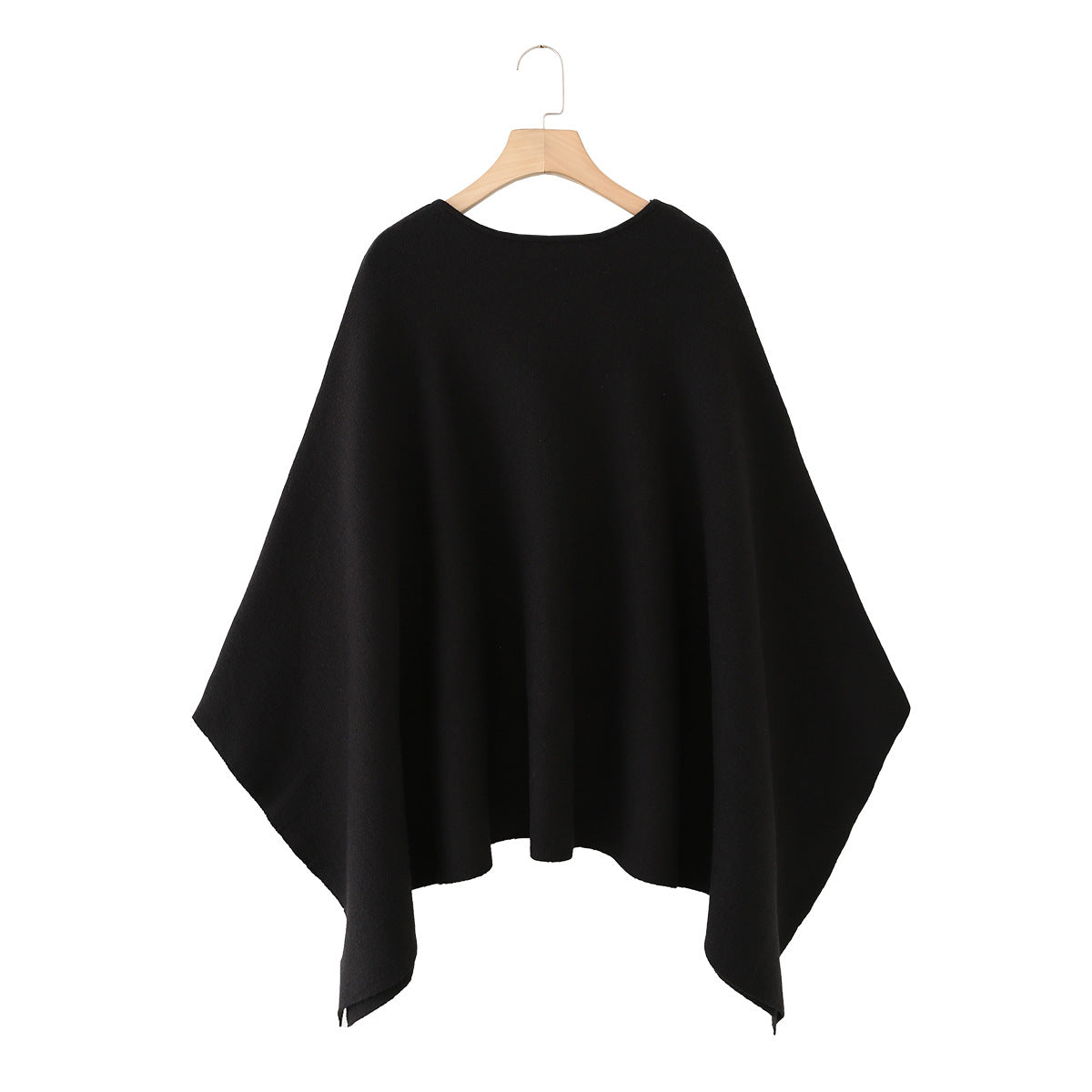 Women's Autumn Knitted Round Neck Loose Cape Sweaters