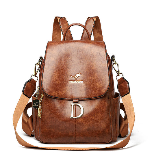 Women's Lightweight Large Capacity Fashion Trend Retro Backpacks