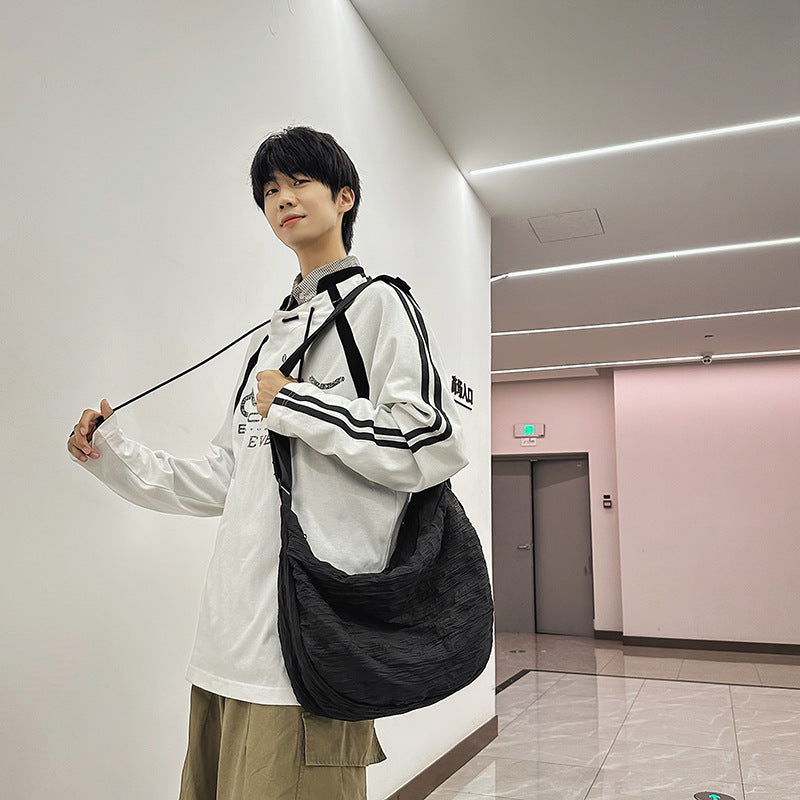 Boy Large Capacity Couple Stylish Simple Men's Messenger Bags