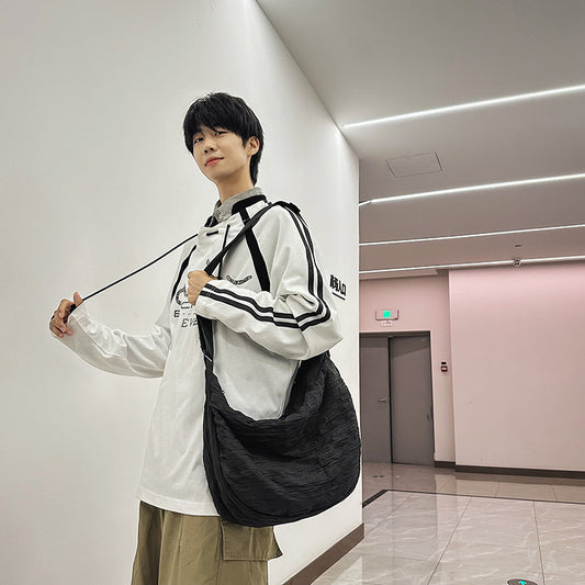 Boy Large Capacity Couple Stylish Simple Men's Messenger Bags
