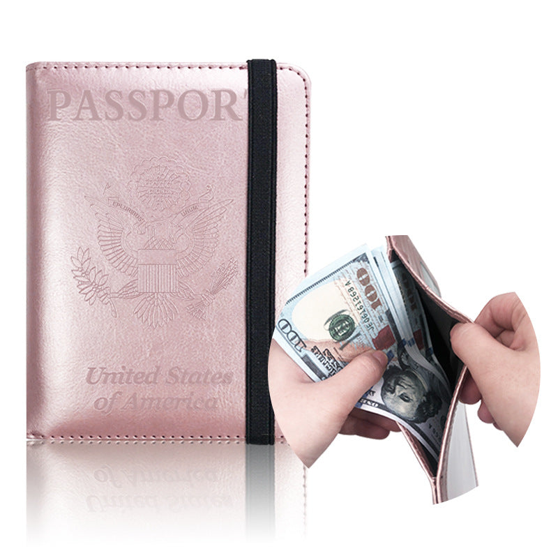 Pattern Voltage Transformer Leather Strap Passport Protection Usd Id Package
