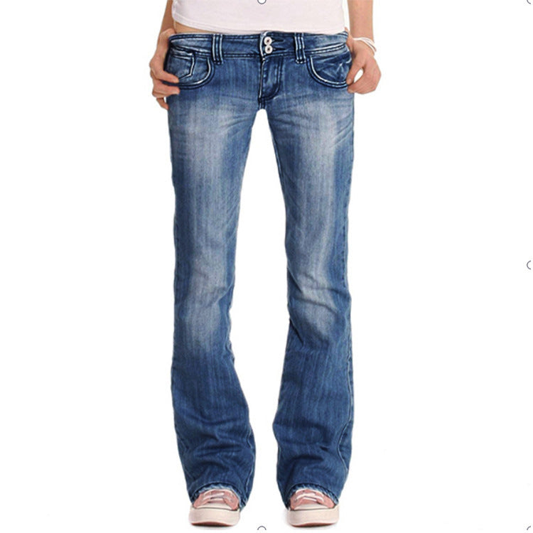 Women's Goods Stand Embroidered Slim Slimming Trousers Women's Jeans