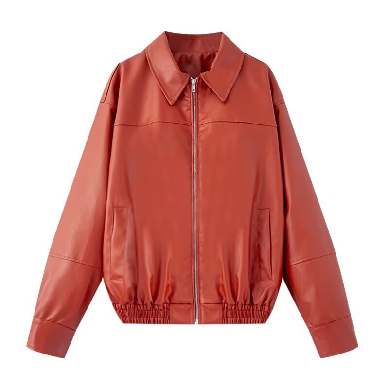 Women's Cool Pretty Faux Leather Bomber Jackets