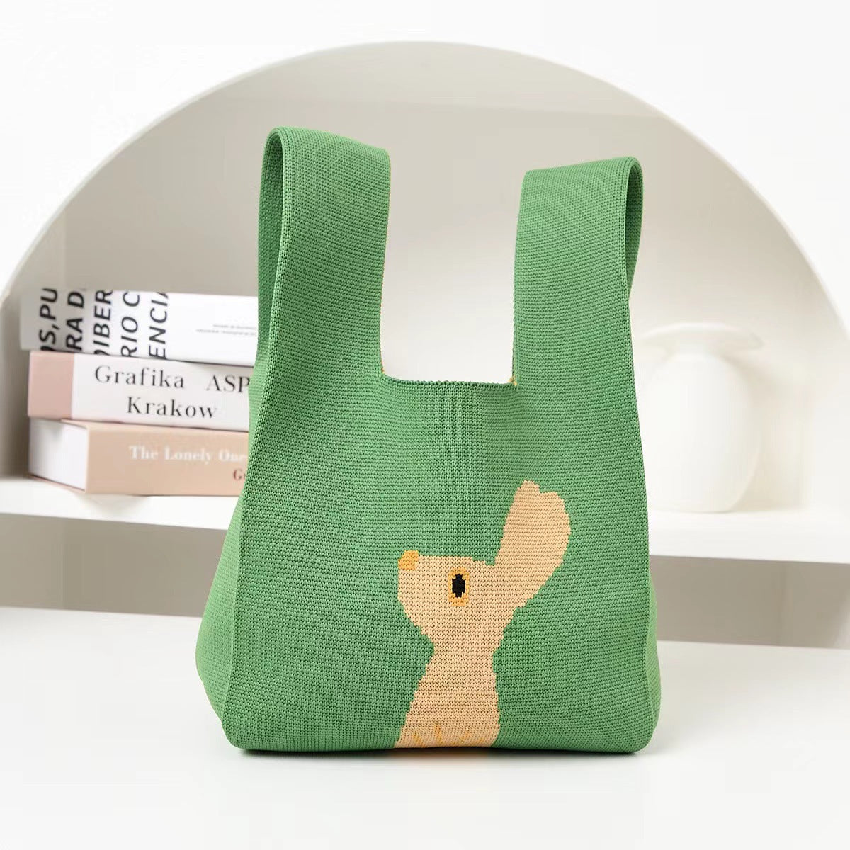 Festival Rabbit Knit Gift Packing Large Capacity Baking Tote Bags