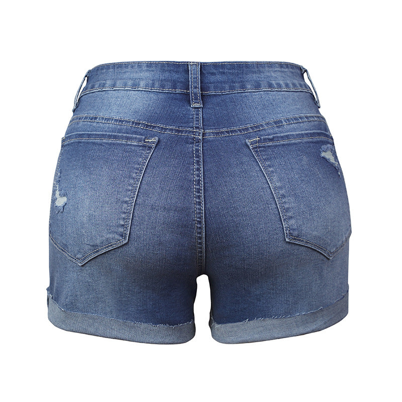 Women's Super Hot Elastic Hole Denim Women's Jeans