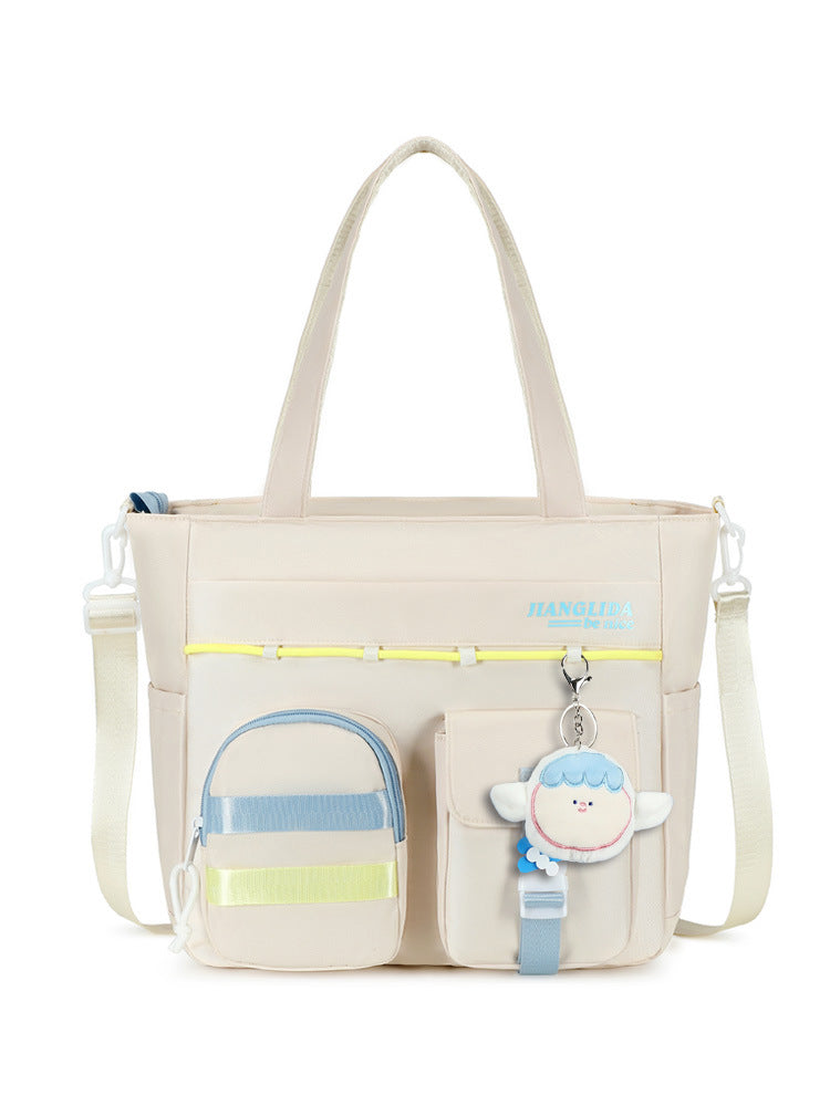 Tuition Korean Style Junior High Color Matching Middle School Students' Schoolbags