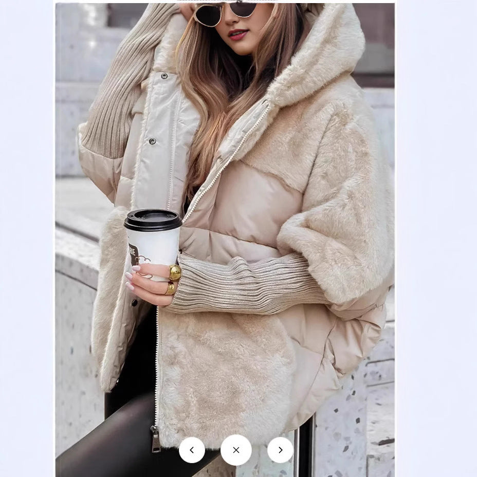 Women's Pretty Loose Stitching Down Cotton Jackets
