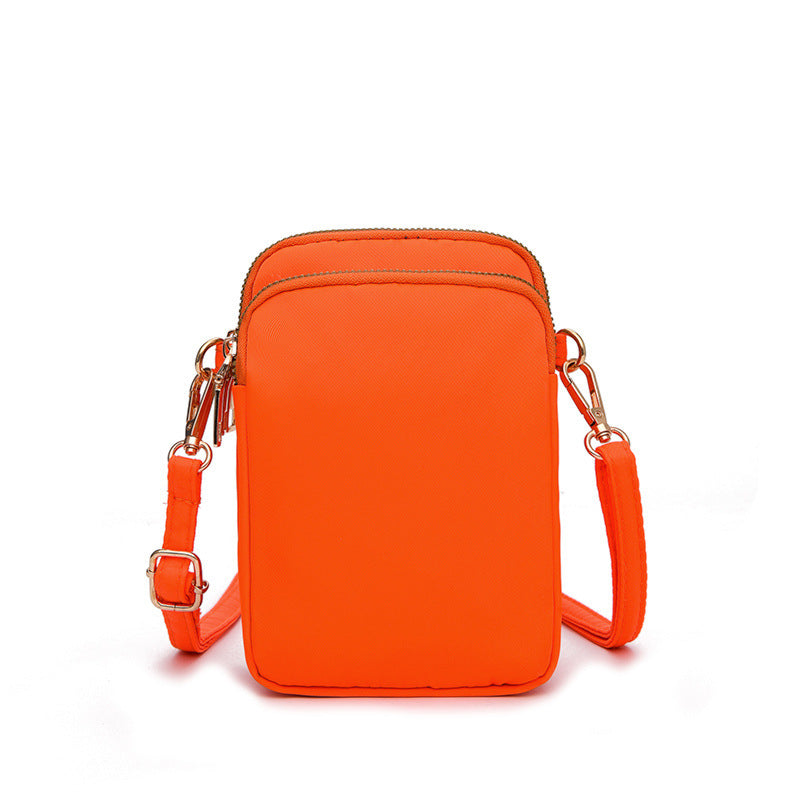 Women's Nylon Mobile Lightweight Fashion Mini Vertical Phone Bags