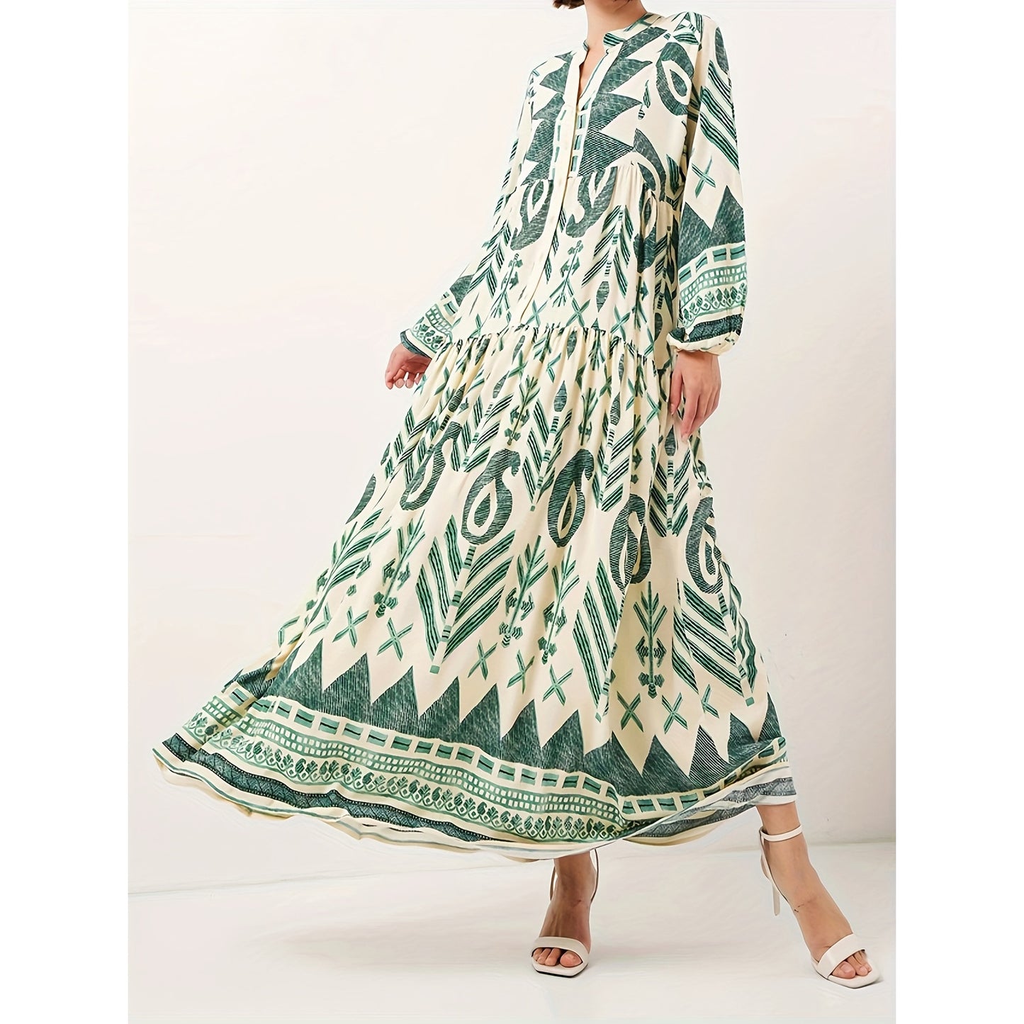 Women's Dignified Elegant Dress Soft Comfort Printing Dresses