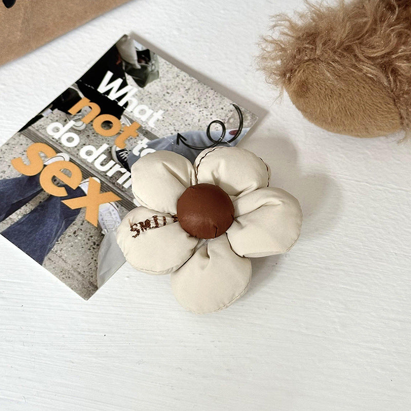 Women's Flower Cartoon Knitted Woven Large Capacity Handbags