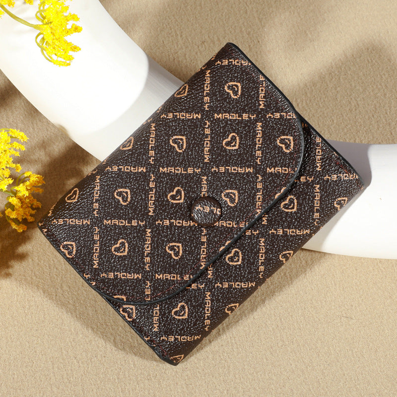 Women's Letter Love Pattern Cloth Clutch Ladies Wallets