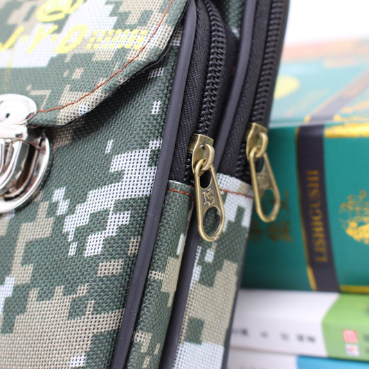 Men's Camouflage Canvas Mobile People Wear Release Phone Bags