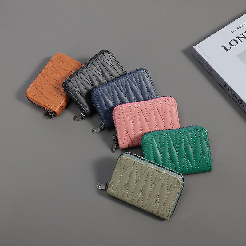Women's Short Solid Color Spring Zipper Ladies Wallets