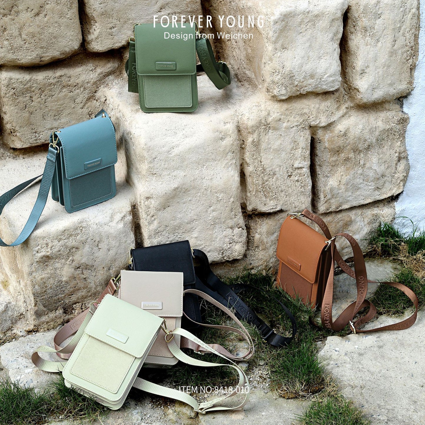 Women's Color Simple Niche Mobile Large Capacity Phone Bags