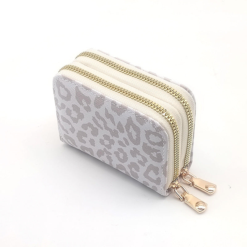 Women's Style Double Zipper Large Capacity Multiple Card Holder