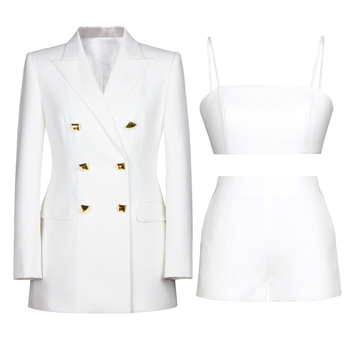 Women's Quality Temperament Commute Fashion Business Suspender Suits