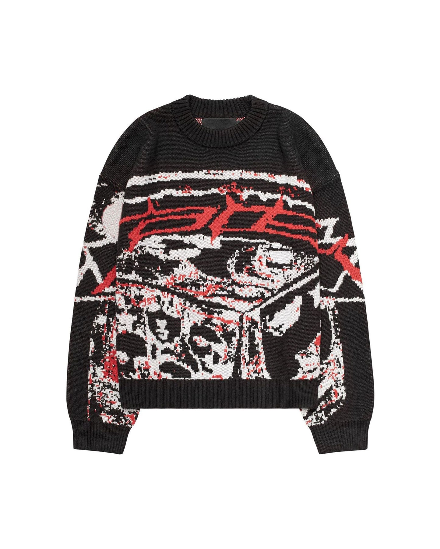 Women's Street Printed Personality Casual Round Neck Sweaters