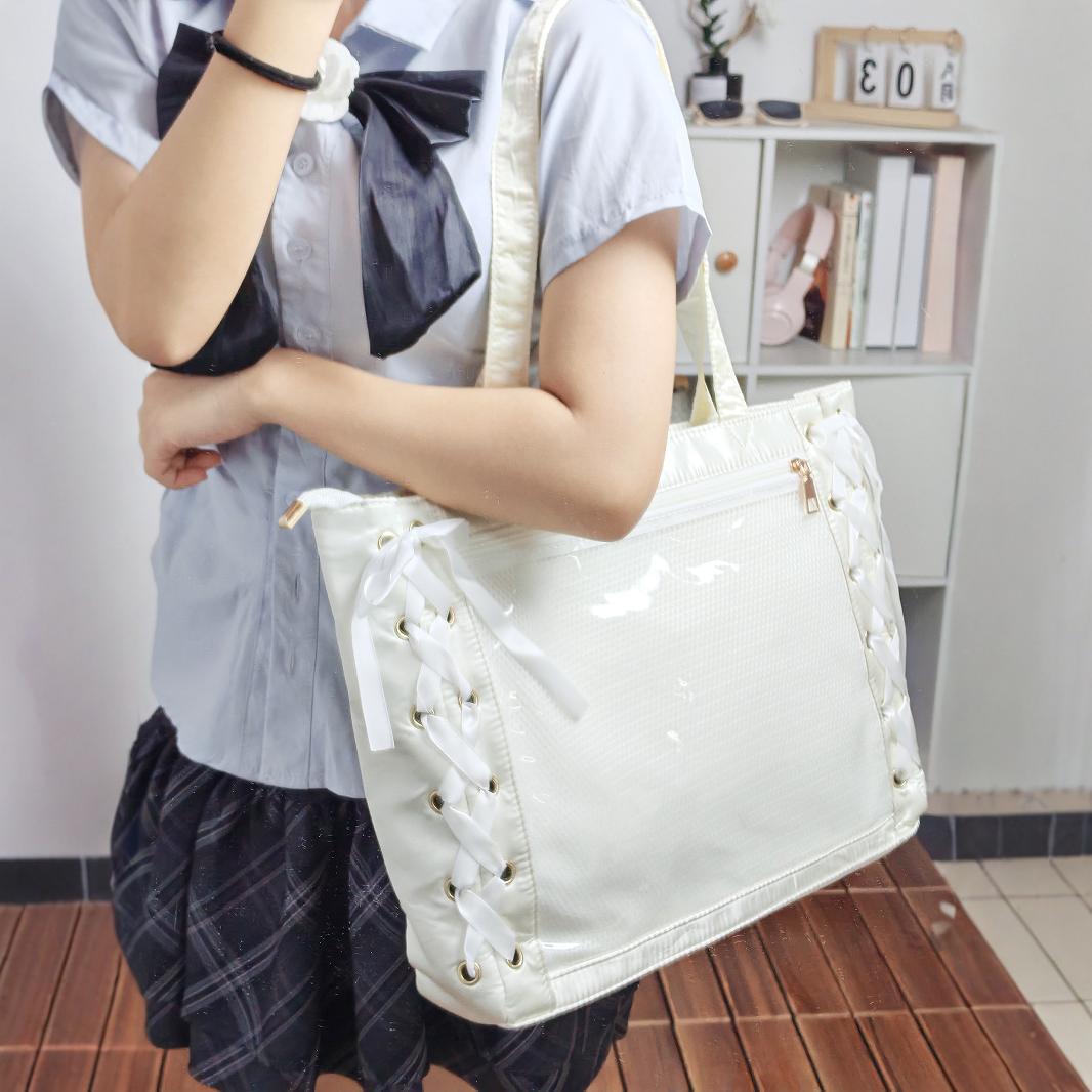 Cartoon Large Capacity Female Sweet Fashion Transparent Shoulder Bags