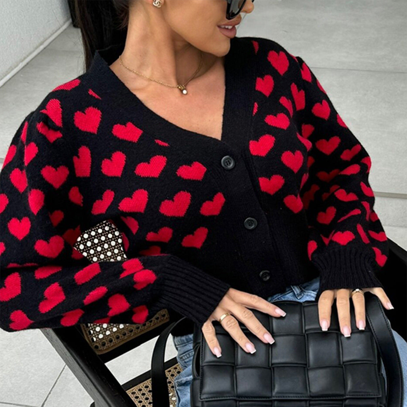 Women's Casual Small Love Valentine's Day Sweaters