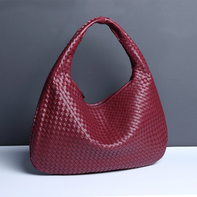 Women's Large Capacity Handmade Woven Fashion Underarm Bags