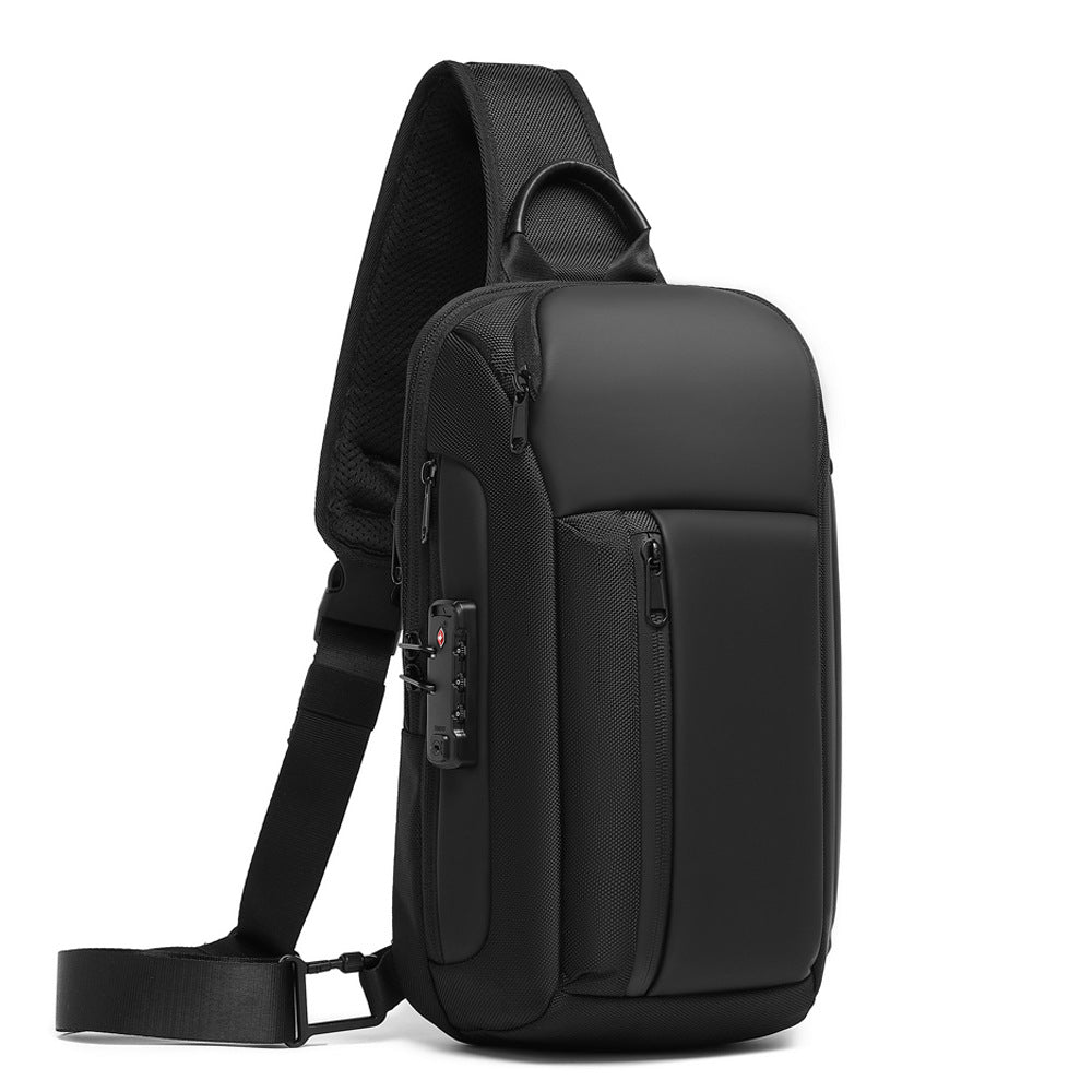 Men's Unique Charming Large Capacity Password Men's Chest Bags