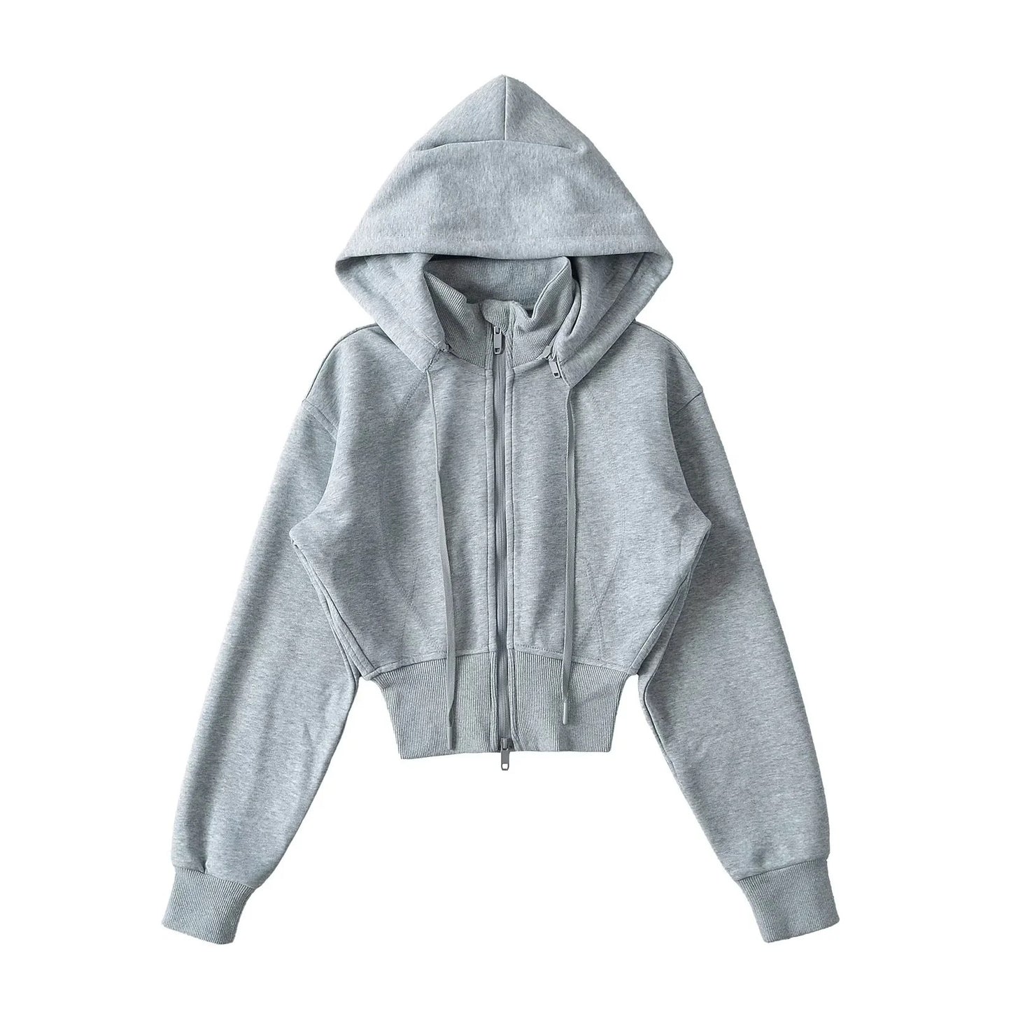 Women's Hooded Drawstring Waist Shirt Solid Color Shorts