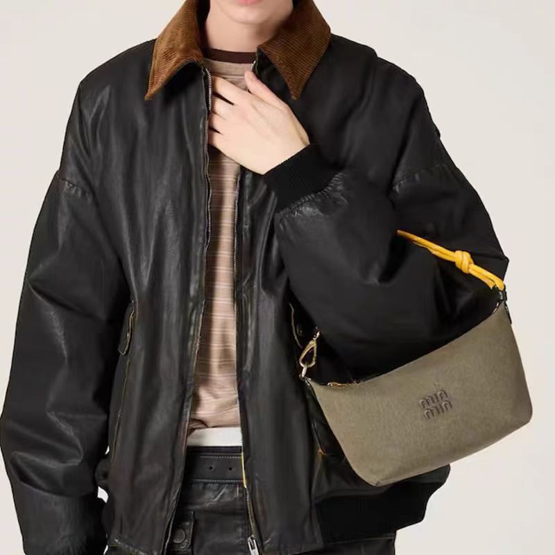 Women's Rope Canvas Underarm Lunch Box Western Style Armpit Bags