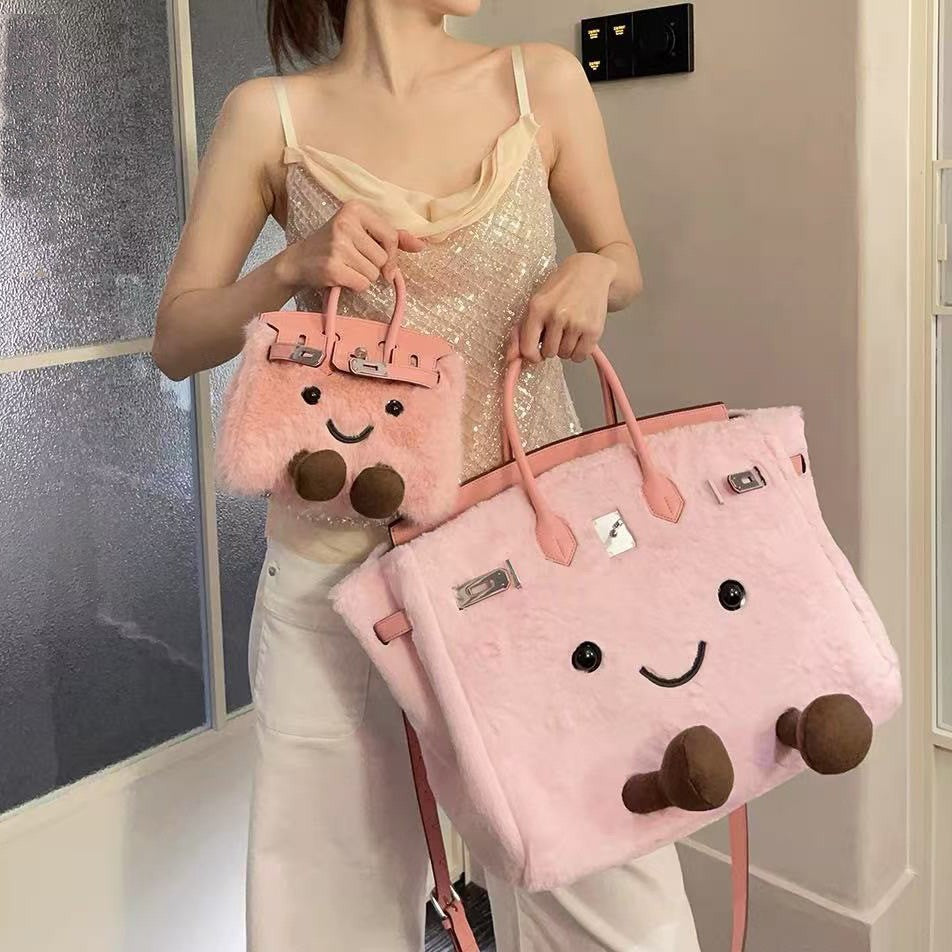 Classy Limited Edition Cute Furry Elf Crossbody Bags