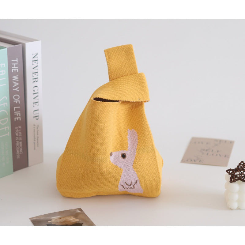 Women's Knitted Woven Vest Simple Gift Handbags