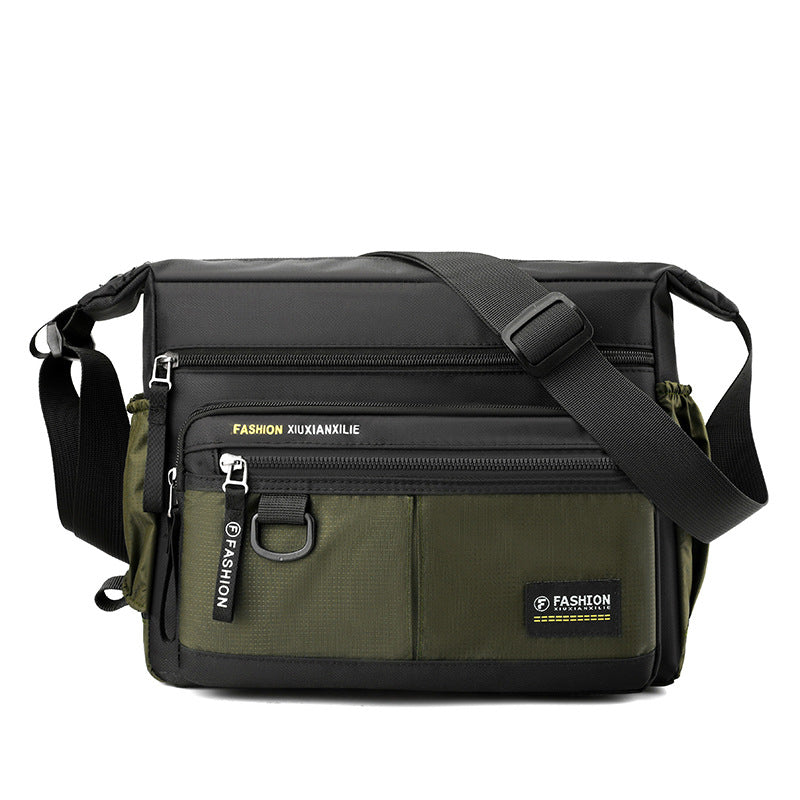 Men's Large Capacity Waterproof Leisure Simple Trendy Men's Messenger Bags