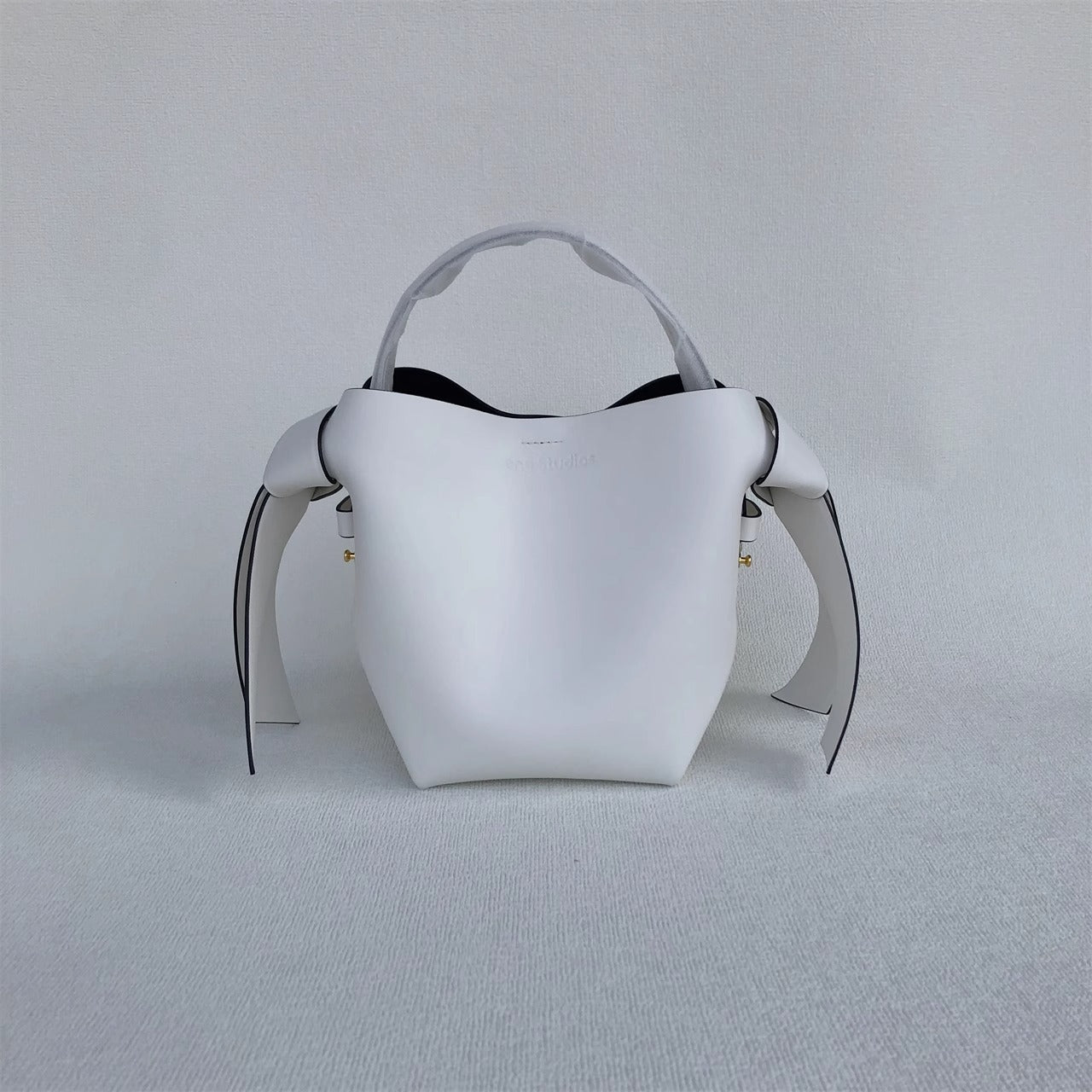 Fashion Women's Niche Cowhide Minimalist Bowknot Small Square Bags