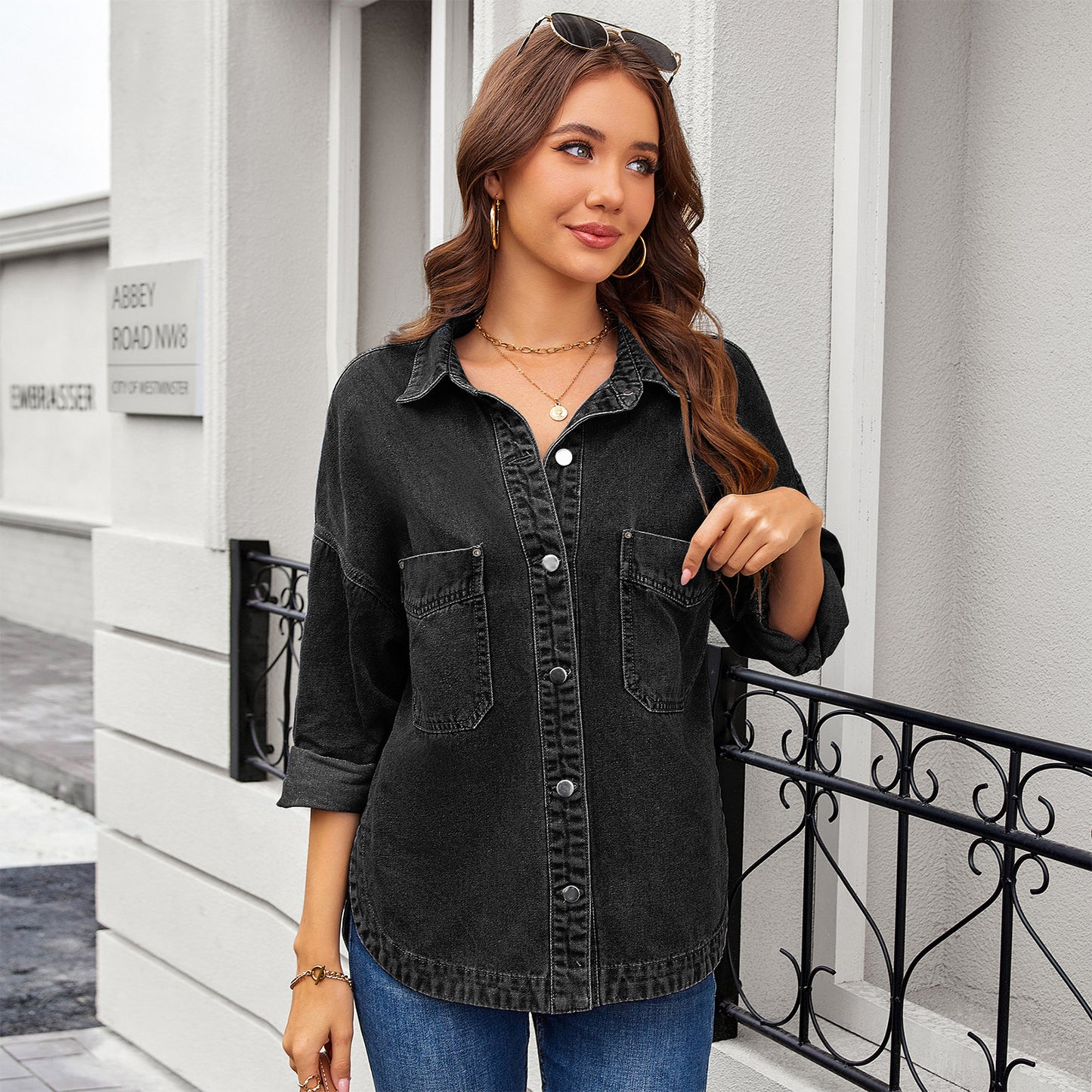 Women's Washed Retro Loose Casual Early Autumn Jackets