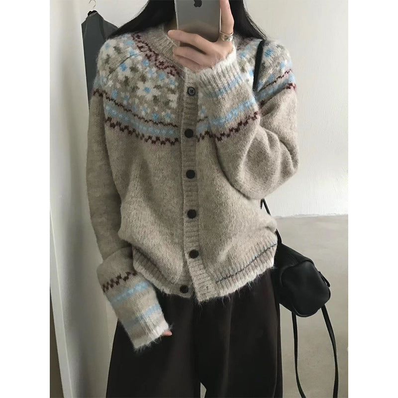 Women's Korean Vintage Knitted Loose Lazy Style Sweaters