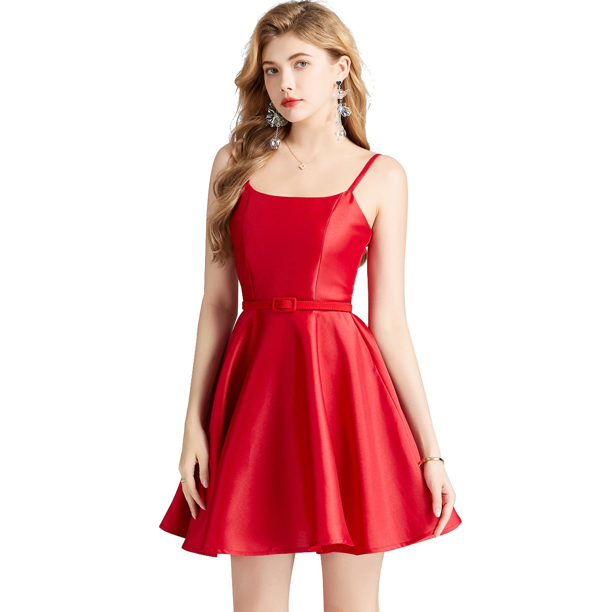 Women's High-grade Temperament Suspender Dress Style Small Dresses
