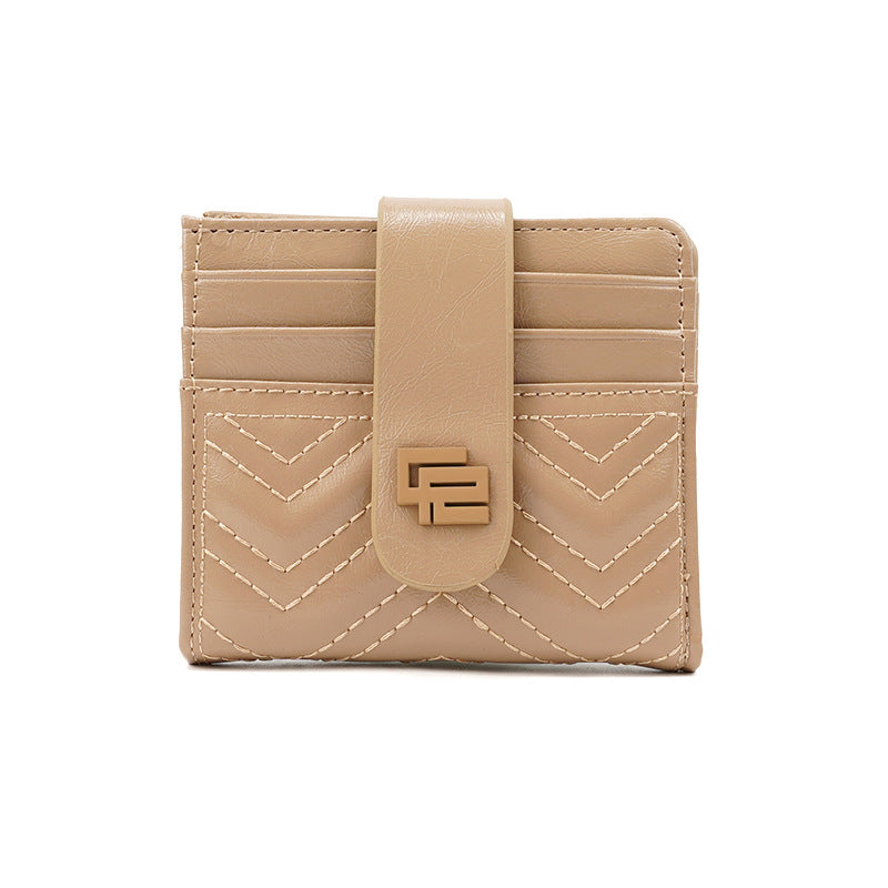 Fashion Embroidery Thread Female Multiple Slots Ladies Wallets