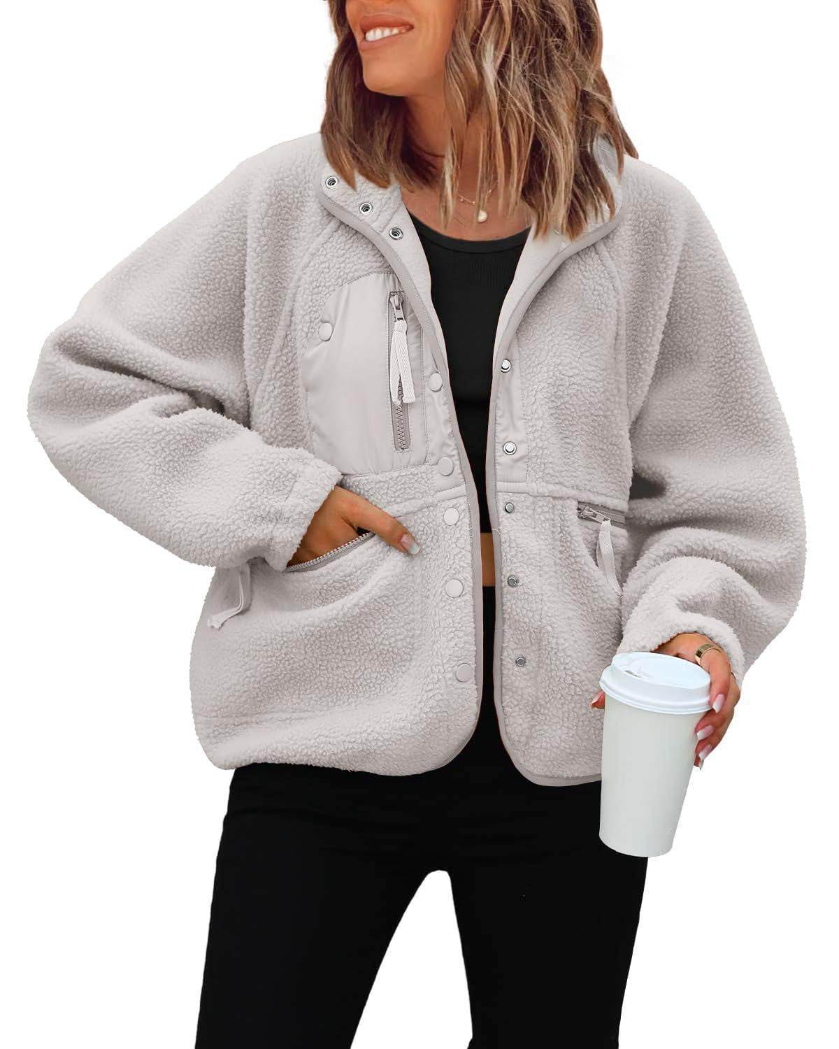 Women's Graceful Polar Fleece Sports Leisure Jackets