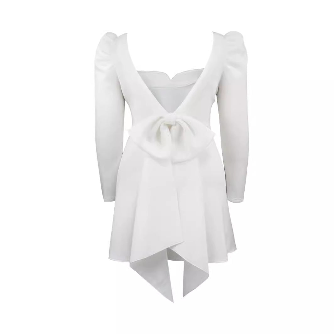 Collar Long Sleeve Dress Banquet Party Dresses