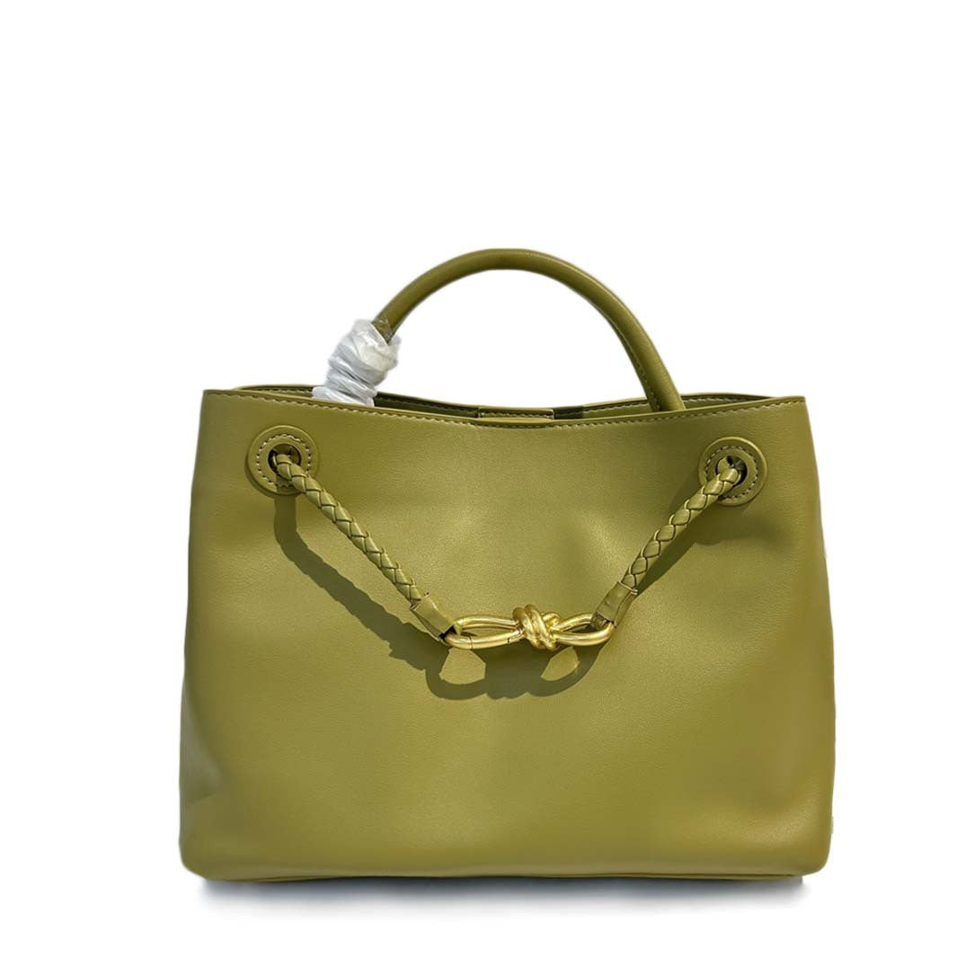 Classy Women's Large Capacity Metal Braid Crossbody Bags