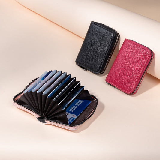 Lychee Pattern Large Capacity Multiple Slots Card Holder