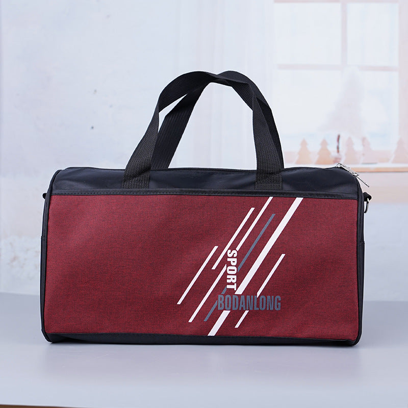 Men's Boarding Dry Wet Separation Fitness Short Travel Bags