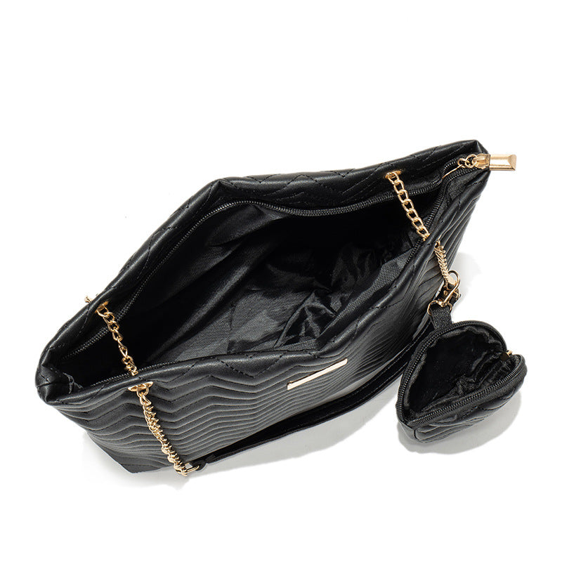 Women's Two-piece Set Embroidered Large Capacity Mother Shoulder Bags