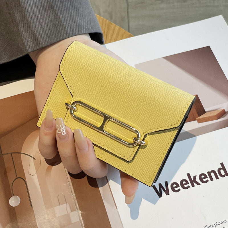 Women's Genuine Leather First Layer Cowhide Korean Card Holder